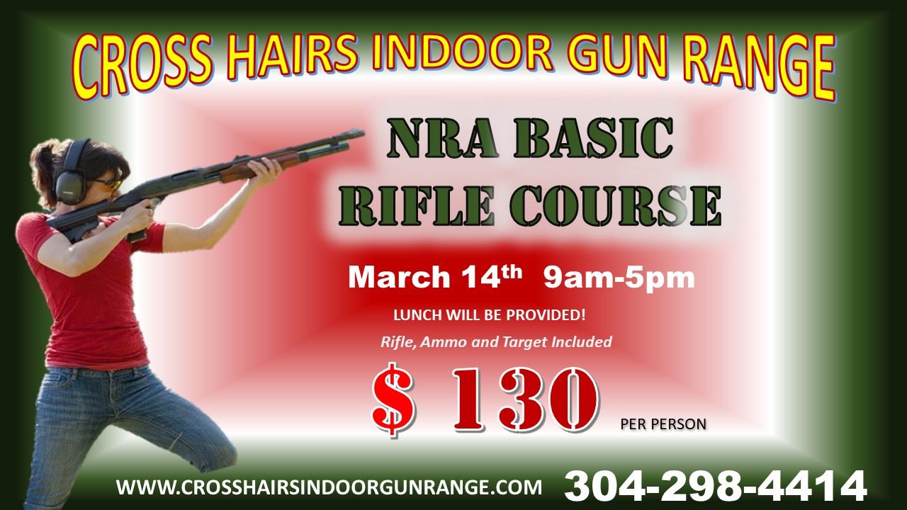 NRA Basic Rifle Course March 14th • Cross Hairs Indoor Gun Range